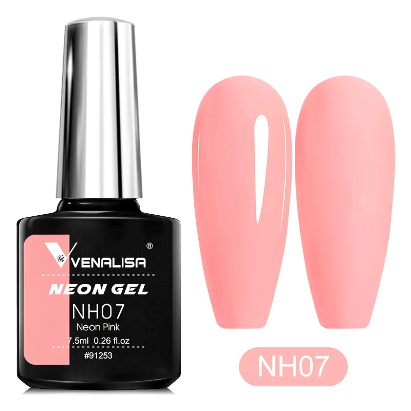 Neon Gel Nail Polish 7.5ml – UV/LED Soak Off Summer Colors