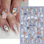 2-Pack Halloween 3D Nail Art Stickers – Self-Adhesive DIY Manicure Decals