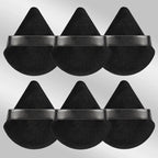 6 Pcs Triangular Makeup Sponge Puffs Soft Skin-Friendly Foundation Blenders for Home or Travel Use