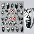 5D Crustacean & Insect Nail Art Stickers – Embossed Self-Adhesive Decals