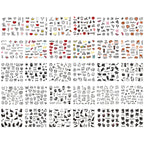 30pcs Cartoon Animal Nail Stickers – Cat & Dog Graffiti Decals