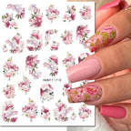 3D Floral & Butterfly Nail Art Stickers