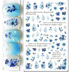 3D Floral & Butterfly Nail Art Stickers Decals
