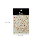 1 Sheet 5D Summer Seashell Nail Stickers – Starfish & Conch Decals