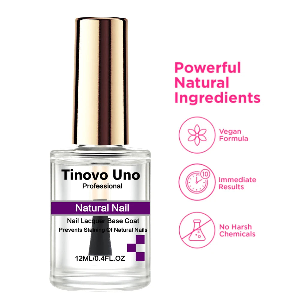 Natural Nail Lacquer Base Coat – Quick Dry & High Shine