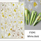 3D Floral & Butterfly Nail Art Stickers