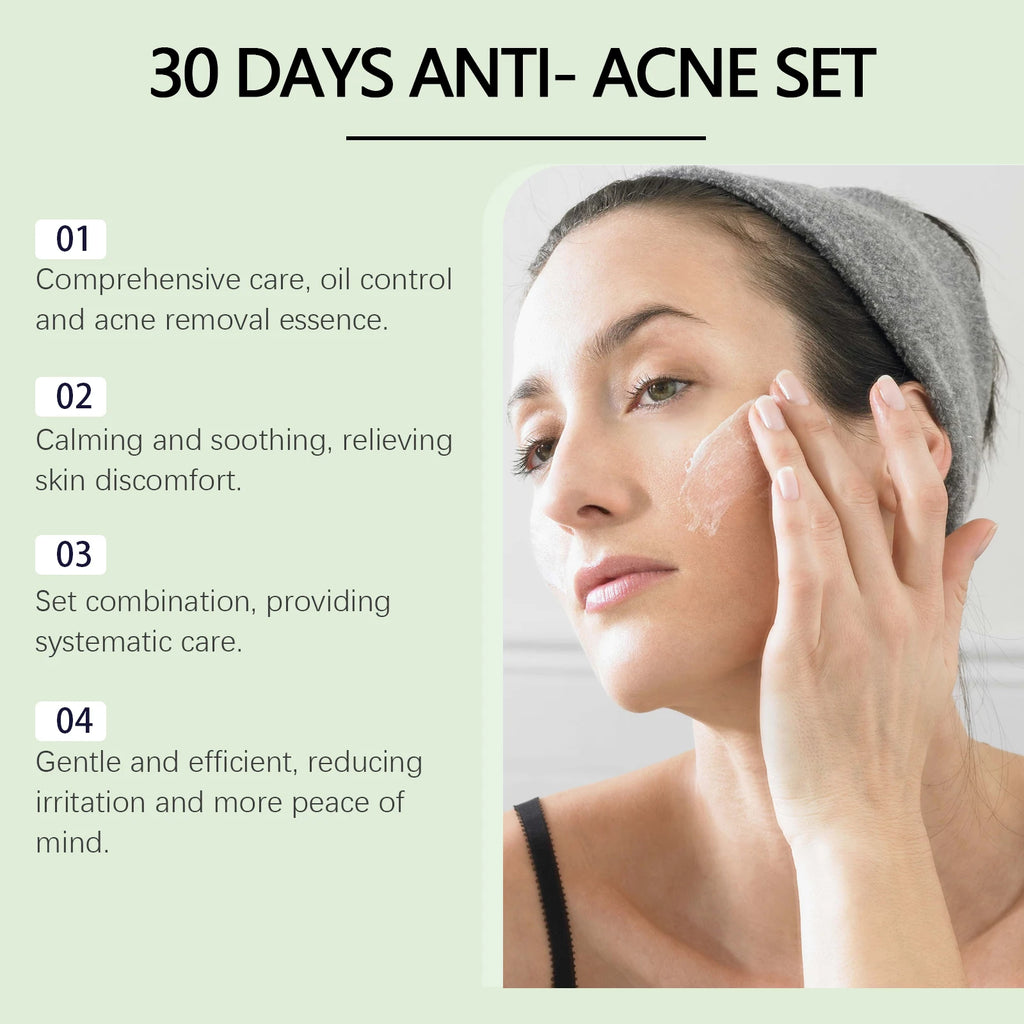 Salicylic Acid Face Care Set – Cleanser, Toner, Serum & Anti-Acne Cream