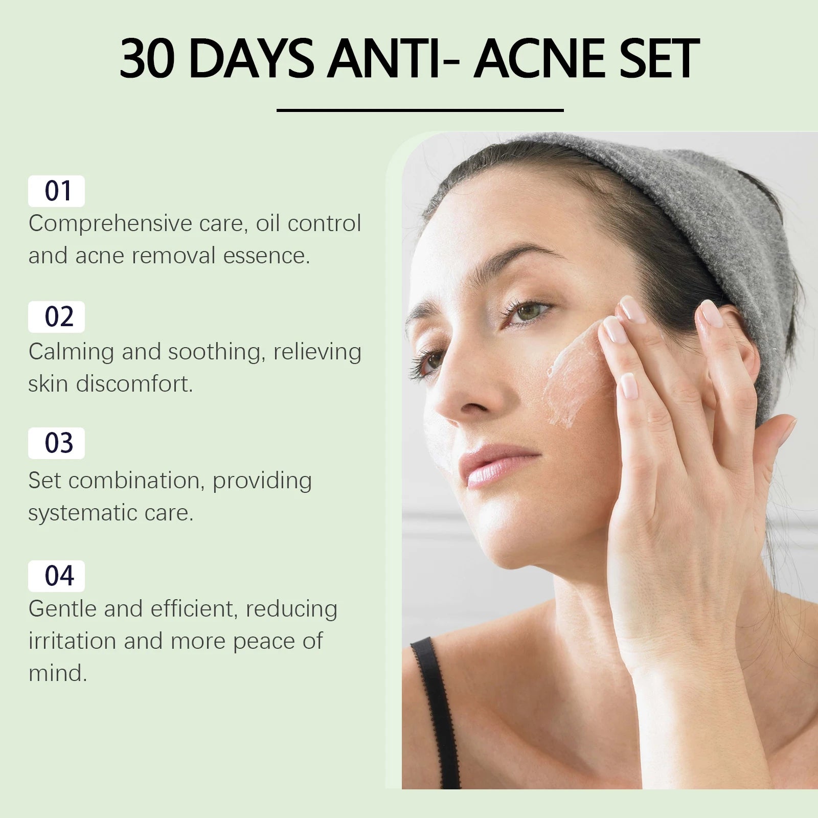 Salicylic Acid Face Care Set – Cleanser, Toner, Serum & Anti-Acne Cream