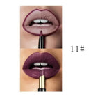 Pudaier 16-Color Double-Ended Lipstick & Lip Pencil | Waterproof, Long-Lasting, Half-Matte