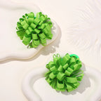 2Pcs Double Color Ribbon Flower Hairpins – Handmade Princess Hair Clips & Barrettes for Girls
