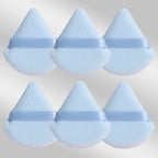 6 Pcs Triangular Makeup Sponge Puffs Soft Skin-Friendly Foundation Blenders for Home or Travel Use