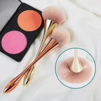 Rose Gold Powder & Blush Brush – Professional Large Makeup Tool