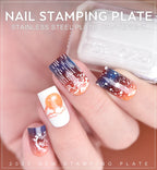 KADS Sky 011 Nail Stamping Plate – Moon & Galaxy Design Stainless Steel Template