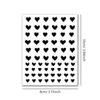 Creative Cute Hollow Nail Stickers Set - Airbrush Stencils Spray Templates for Nail Art - Heart Butterfly Bear Designs