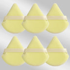 6 Pcs Triangular Makeup Sponge Puffs Soft Skin-Friendly Foundation Blenders for Home or Travel Use