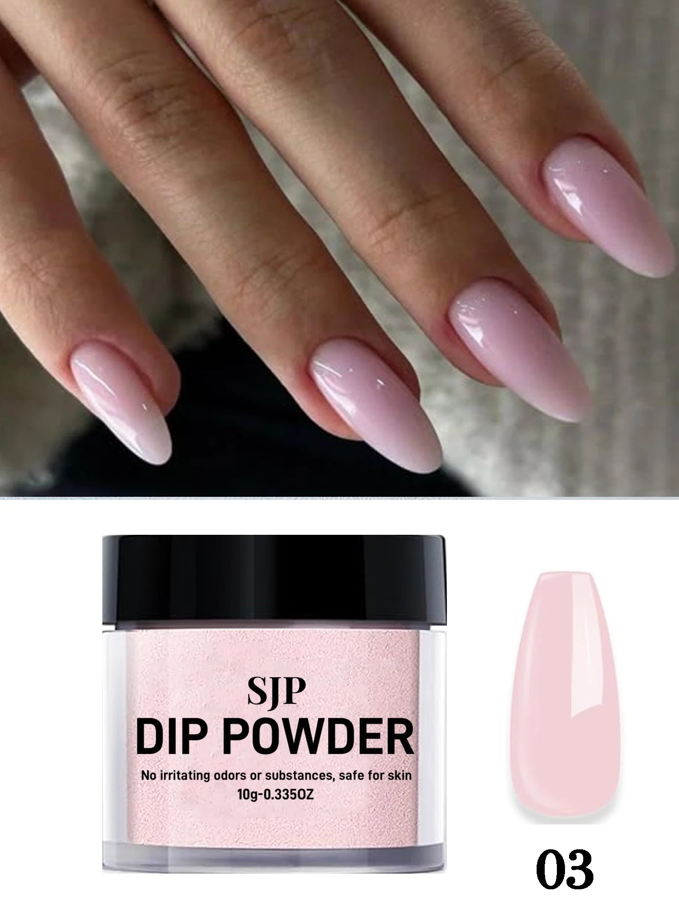 5PCS Acrylic & Color Dip Powder Kit – Includes Dip Powder and Acrylic Powder Brush for French Manicure at Home