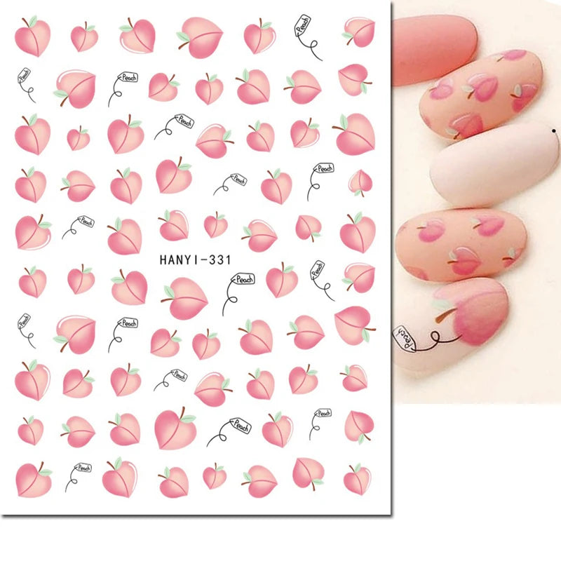 3D Floral & Butterfly Nail Art Stickers