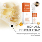Turmeric Face Cleanser – Deep Cleansing, Oil Control, Acne & Blackhead Remover, Hydrating & Brightening Foam