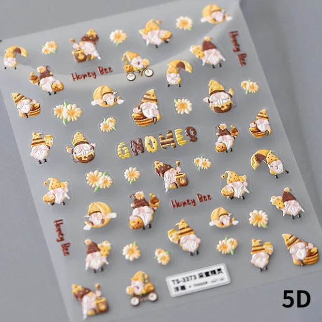 Sunflower & Autumn Harvest Nail Art Stickers