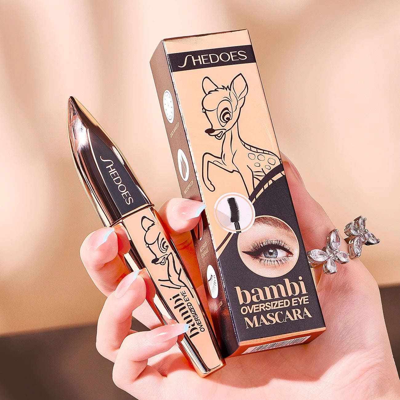 5D Black Silk Fiber Mascara – Thick, Long-Lasting Volume Eye Makeup