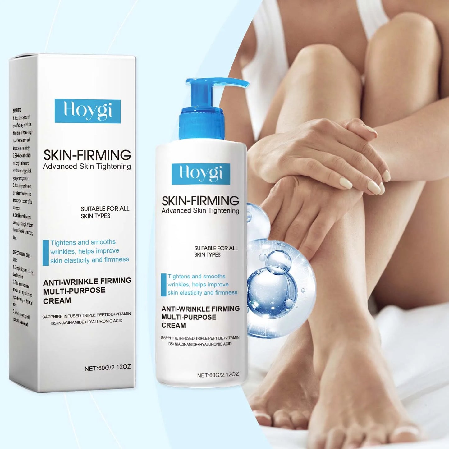 Body Firming Cream – Tightening & Lifting Lotion for Sagging Skin, Moisturizing & Brightening Skincare with Improved Elasticity