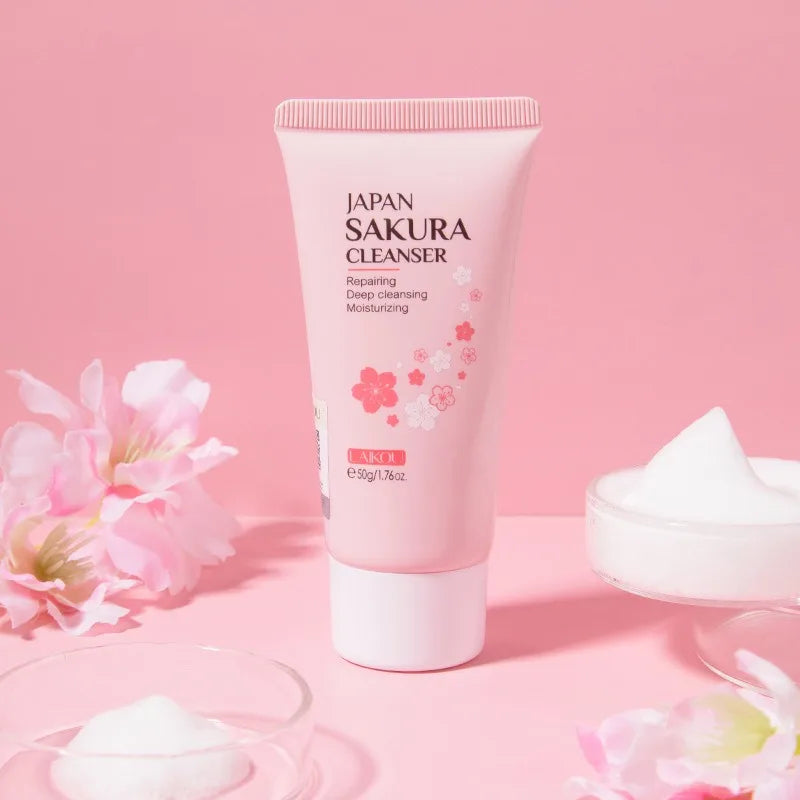 Sakura Rich Foam Face Wash – Deep Cleansing, Oil Control & Blackhead Removal