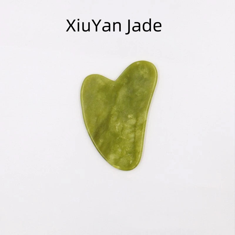 Natural Jade Gua Sha & Roller Massage Set