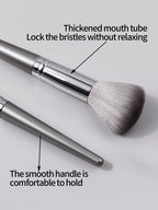 18-Piece Makeup Brush & Sponge Set – Portable, Soft, Dual-Use Tools