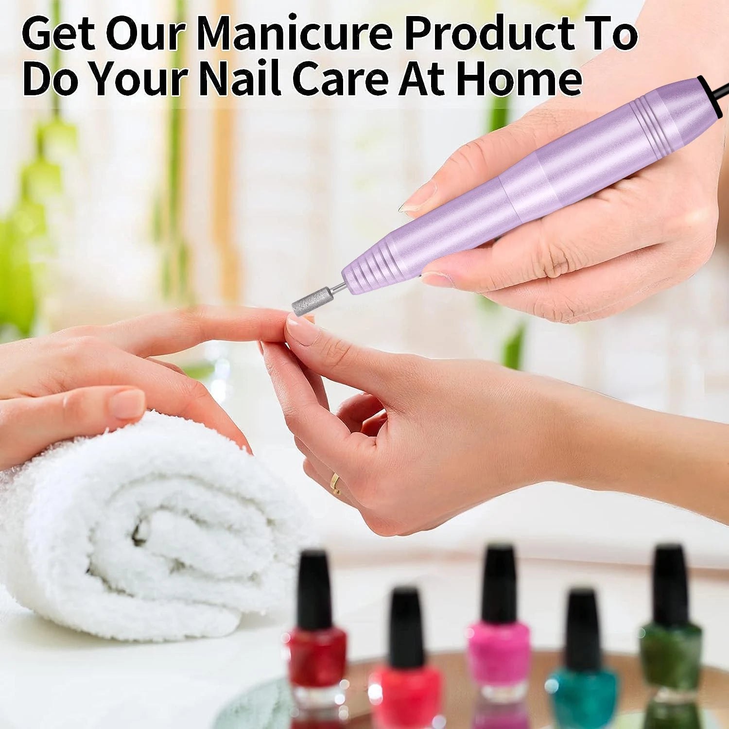 Portable Electric Nail Drill – Mini Nail File Machine for Acrylic & Gel Nails, Manicure & Pedicure Tool