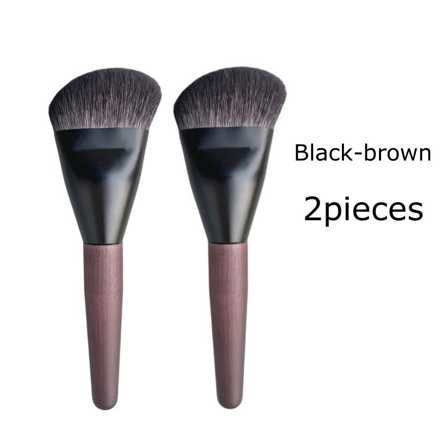 Shaped Contour & Foundation Brush – Multifunctional Goat Hair Makeup Tool