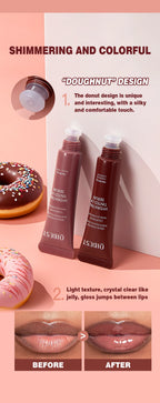 Nude Brown Plumping Lip Gloss – Moisturizing & Tinted, 12g