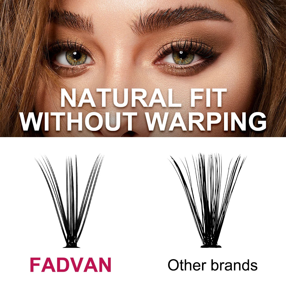 DIY Cluster Lashes Bundle – 30D/40D Soft Mink Individual Lashes