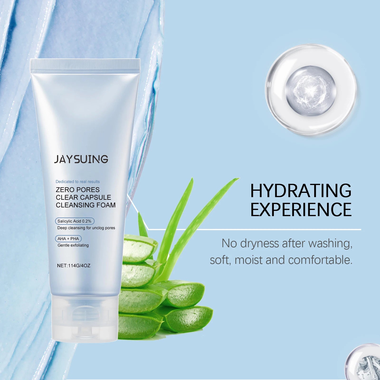 Salicylic Acid Face Cleanser – Acne & Oil Control, Pore Minimizing, Exfoliating