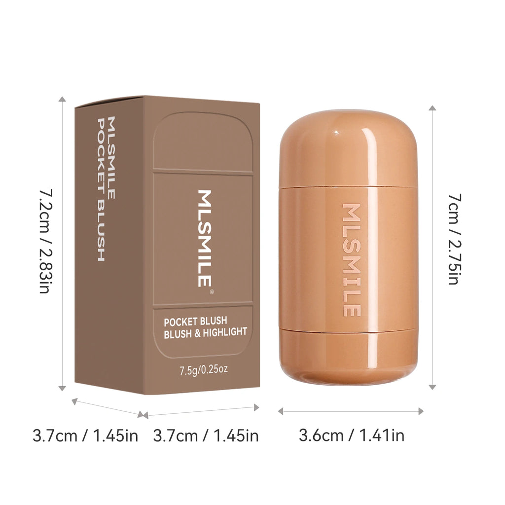 Natural Matte Blush Makeup – Waterproof, Long-Lasting, Moisturizing & Lightweight Blendable Highlight Blush