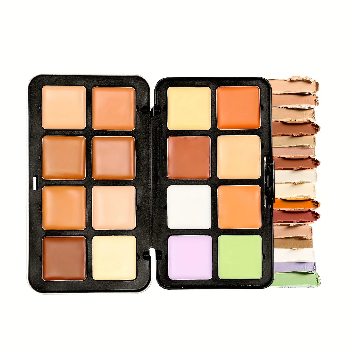 16-Color Matte Contour & Concealer Palette – Face & Nose Shadow Makeup Set