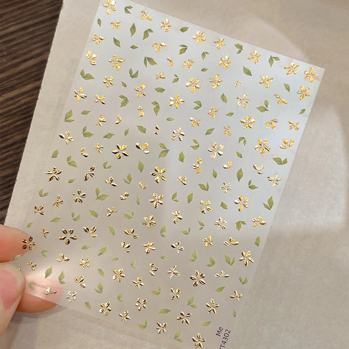 5D Floral Nail Art Stickers – Five-Petal 3D Manicure Decals