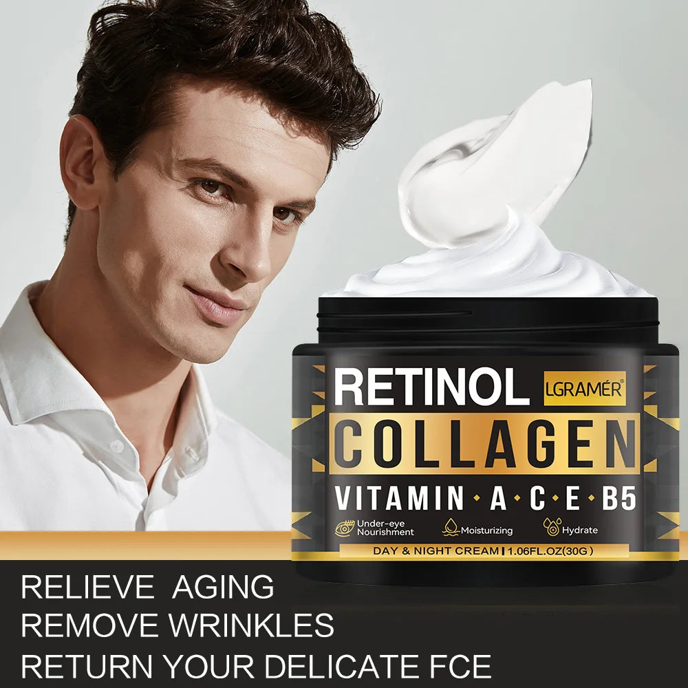 Men’s Retinol Collagen Face Cream – Firming & Hydrating Skincare