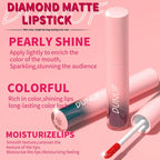 Diamond Glitter Liquid Lip Gloss – Long-Lasting, Waterproof, Non-Stick, Metallic Shine