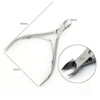 1pc Stainless Steel Dead Skin Remover – Double-Ended Cuticle Pusher & Nail Art Cleaner Tool