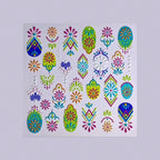 1/2/5pcs 5D Bohemian Floral Nail Stickers – Mandala Embossed Decals