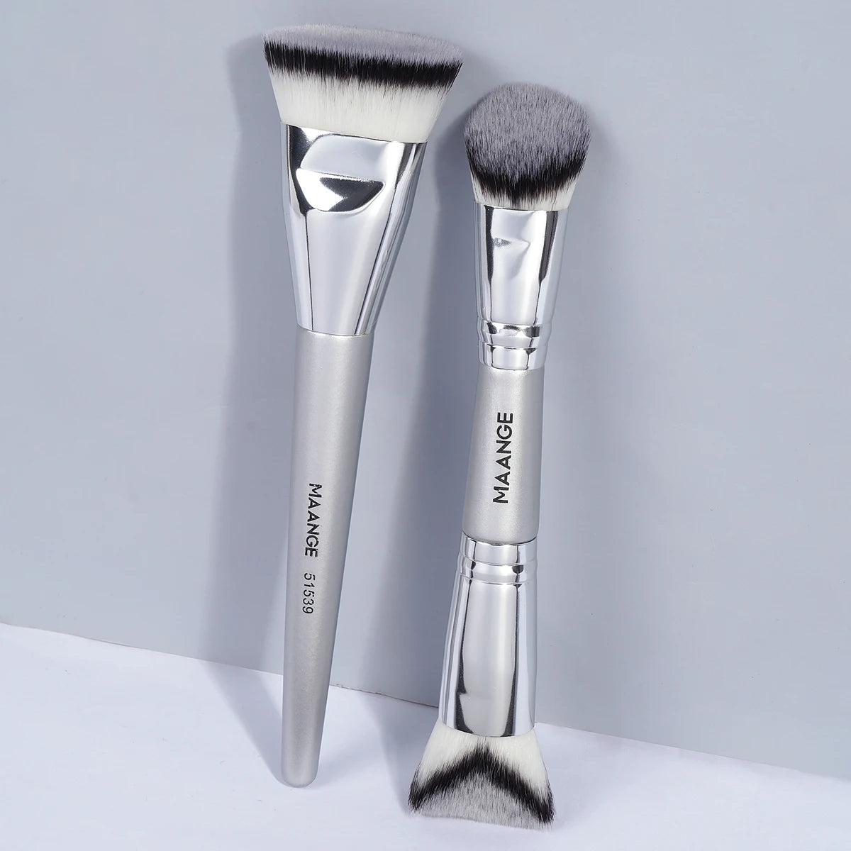 Double-Head Makeup Brushes Set – Foundation, Powder, Concealer, Blusher & Bronzer Skin-Friendly Makeup Tools