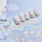 5D Anime Nail Stickers – Hello Kitty, Kuromi & Cinnamoroll