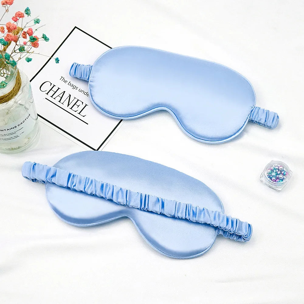 Imitated Silk Sleep Eye Mask – Shading Eyepatch for Travel, Relaxation & Eye Care