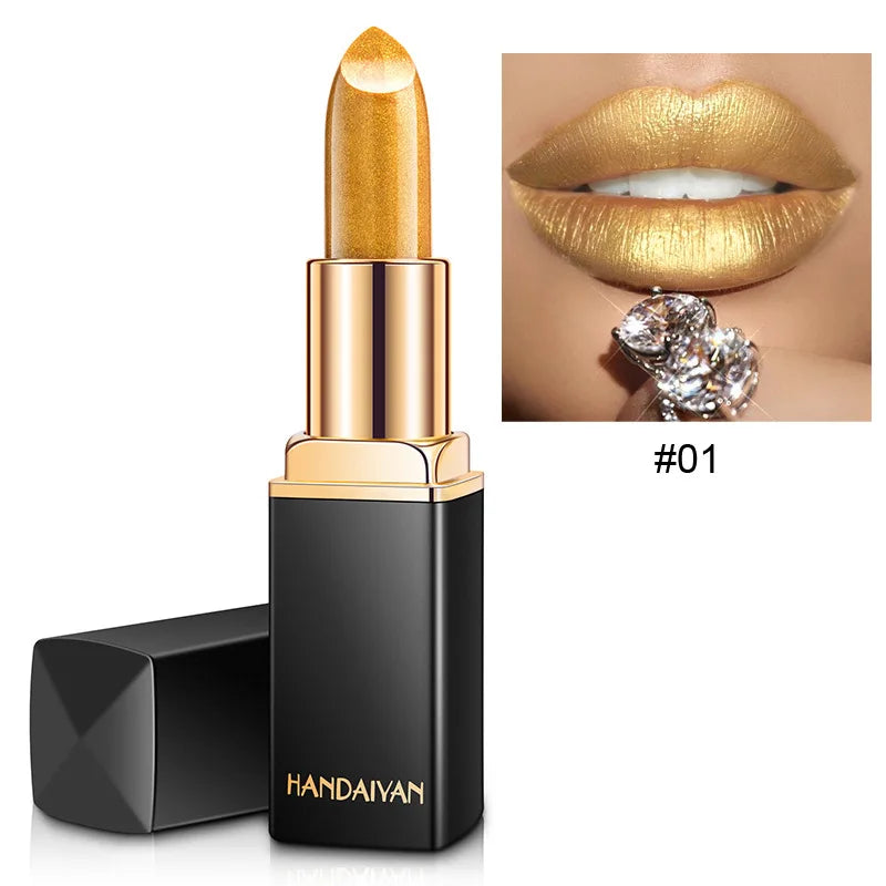 Handaiyan 9-Color Matte & Glitter Velvet Lipstick – Long-Lasting, Waterproof