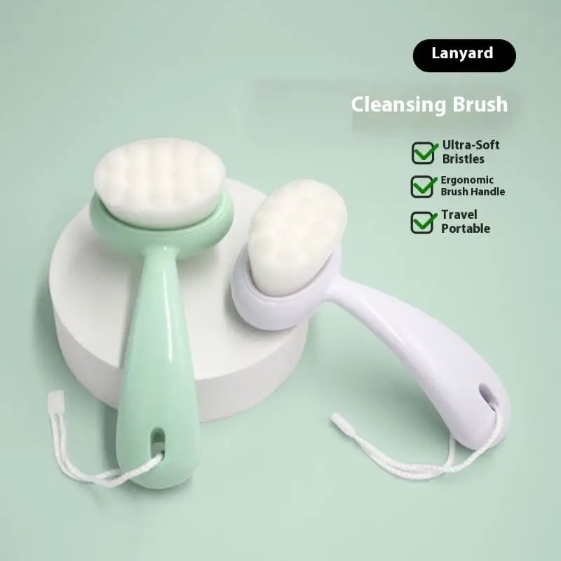 1PCS Double-Sided Silicone Facial Cleansing Brush