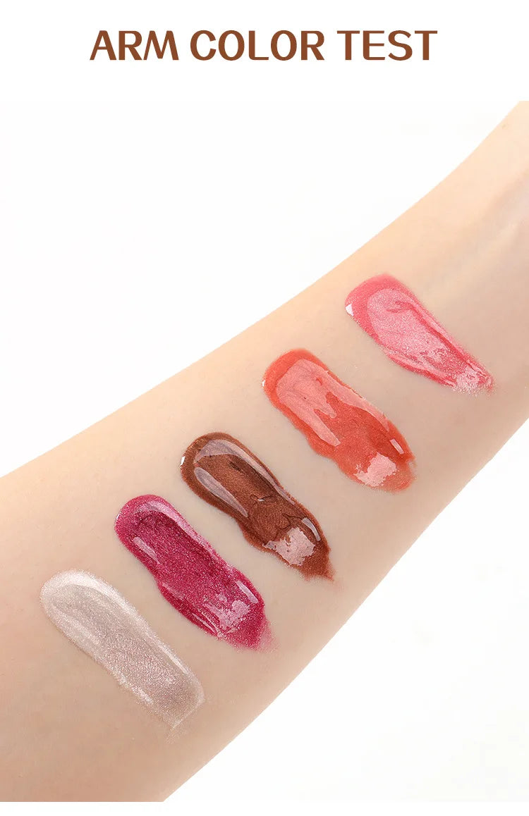 Pearl Mirror Liquid Lip Gloss – Glitter Shine, Moisturizing & Plumping Color