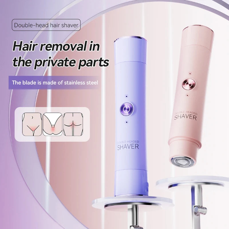 Double-Head Electric Epilator – Rechargeable Painless Hair Remover for Women