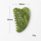 Natural Jade Comb Gua Sha Scraping Massage Tool