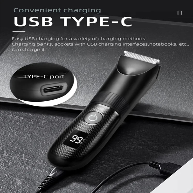 Electric Body & Beard Hair Trimmer – Men’s Grooming Kit