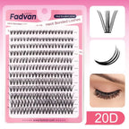 DIY Cluster Lashes Bundle – 30D/40D Soft Mink Individual Lashes
